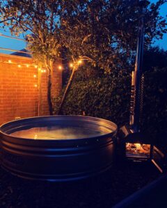 Stocktank hottub rond pakket - Ronde tank L 183cm 61H 1604l black label inclusief kachel